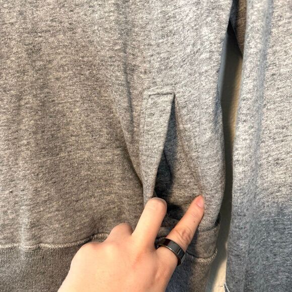 Tailgate Iowa Hawkeyes Quarter Zip Gray Sweatshirt Size XS - Picture 4 of 11